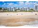 Aerial view of beachfront property showing ocean and building at 5301 S Atlantic Ave # 630, New Smyrna Beach, FL 32169