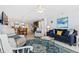 Living area showcasing comfortable seating and an open floor plan at 5301 S Atlantic Ave # 630, New Smyrna Beach, FL 32169