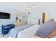 Bright bedroom with a comfortable bed and ocean view at 5301 S Atlantic Ave # 630, New Smyrna Beach, FL 32169