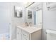 Clean bathroom with a vanity and toilet at 5301 S Atlantic Ave # 630, New Smyrna Beach, FL 32169
