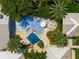 Inviting freeform pool with a spa and outdoor seating area at 1006 S Riverside Dr, Edgewater, FL 32132