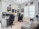 Home office with built-in shelving and two workstations at 807 S Atlantic Ave # 302, New Smyrna Beach, FL 32169