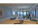 Bright dining area with ocean view and chandelier at 4139 S Atlantic Ave # B204, New Smyrna Beach, FL 32169