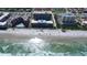 Aerial view of beachfront property with ocean and pool at 4139 S Atlantic Ave # B204, New Smyrna Beach, FL 32169