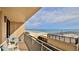 Balcony boasting stunning ocean views and comfortable seating at 4139 S Atlantic Ave # B204, New Smyrna Beach, FL 32169