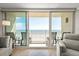 Stunning ocean view from a condo, featuring sliding doors to a balcony at 2401 S Atlantic Ave # D304, New Smyrna Beach, FL 32169