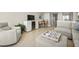 Relaxing living room with ocean view and comfortable seating at 2401 S Atlantic Ave # D304, New Smyrna Beach, FL 32169