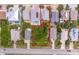 Aerial view of a waterfront lot with surrounding homes at 6368 S Atlantic Ave, New Smyrna Beach, FL 32169