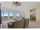 Spacious living room with ocean views and comfortable seating at 6368 S Atlantic Ave, New Smyrna Beach, FL 32169