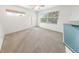 Bedroom with sliding door access to backyard and ceiling fan at 51 Sun Dunes Cir, Ponce Inlet, FL 32127