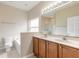 Double vanity bathroom with a soaking tub and shower at 117 Opal Hill Cir, Daytona Beach, FL 32124