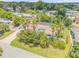Bird's-eye view of a single Gathering home with tropical landscaping at 119 Hardin Pl, Edgewater, FL 32132