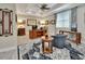 Spacious home office features built-in desk and ample natural light at 407 Douglas St, New Smyrna Beach, FL 32168