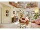 Spacious living room with high ceilings, and comfortable seating at 2051 Cornell Pl, Port Orange, FL 32128