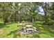 Serene park with stone picnic tables and a flagpole at 2051 Cornell Pl, Port Orange, FL 32128