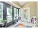 Relaxing screened porch overlooking the lake at 2051 Cornell Pl, Port Orange, FL 32128