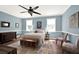 Bedroom with dresser and ceiling fan at 3650 Pepper Ln, New Smyrna Beach, FL 32168