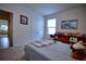 Bedroom with double bed and walk-in closet at 1726 Red Rock Rd, New Smyrna Beach, FL 32168