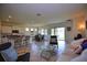Open concept living space with kitchen and dining area at 1726 Red Rock Rd, New Smyrna Beach, FL 32168