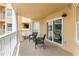 Outdoor balcony with seating area and resort views at 4650 Links Village Dr # D-501, Ponce Inlet, FL 32127