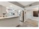 Modern kitchen with stainless steel appliances and granite countertops at 4650 Links Village Dr # D-501, Ponce Inlet, FL 32127