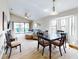 Open living room showcasing comfortable seating and a dining area at 406 Bouchelle Dr # 206, New Smyrna Beach, FL 32169