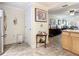 Kitchen view with pantry and access to living room at 2100 N Peninsula Ave # 1150, New Smyrna Beach, FL 32169