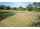 Green golf course with trees and a golf cart in the distance at 2624 Turnbull Estates Dr, New Smyrna Beach, FL 32168