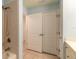 Bathroom with shower, tub, and linen closet at 424 Luna Bella Ln # 433, New Smyrna Beach, FL 32168
