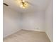 Spacious bedroom with ceiling fan and neutral carpeting at 1780 Otisco Way, Winter Springs, FL 32708