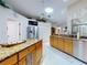 Spacious kitchen with granite countertops and stainless steel appliances at 1780 Otisco Way, Winter Springs, FL 32708