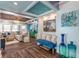 Spacious entryway showcasing coastal decor and a view into the living room at 412 S Peninsula Ave, New Smyrna Beach, FL 32169