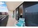 Spacious balcony with partial ocean view at 4139 S Atlantic Ave # B103, New Smyrna Beach, FL 32169