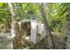 Exterior view of a small shed used for laundry at 4660 Holly Rd, New Smyrna Beach, FL 32168
