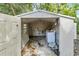 Small laundry shed with washer and dryer hookups at 4660 Holly Rd, New Smyrna Beach, FL 32168