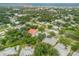Aerial view of home and neighborhood at 412 S Peninsula Ave, New Smyrna Beach, FL 32169