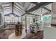 Bright kitchen with an island and hardwood floors at 412 S Peninsula Ave, New Smyrna Beach, FL 32169