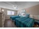 Bedroom with two twin beds, and beach themed decor at 3509 S Atlantic Ave # 209, New Smyrna Beach, FL 32169