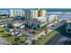 Aerial view showing building location and parking at 3509 S Atlantic Ave # 209, New Smyrna Beach, FL 32169