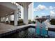 Modern water feature in community courtyard at 241 Riverside Dr # 510, Holly Hill, FL 32117