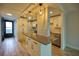 Modern kitchen with stainless steel appliances and island at 101 N Riverside Dr # 4140, New Smyrna Beach, FL 32168