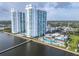 Aerial view of two high rise buildings at 241 Riverside Dr # 2007, Holly Hill, FL 32117
