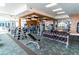 Well-equipped fitness center with weight machines, free weights, and cardio equipment at 241 Riverside Dr # 2007, Holly Hill, FL 32117