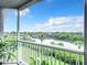 Scenic balcony offering stunning waterfront views at 426 Bouchelle Dr # 303, New Smyrna Beach, FL 32169