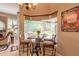 Charming breakfast nook with a view of the backyard at 728 Sea Duck Dr, Daytona Beach, FL 32119