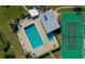 Community pool and tennis court, perfect for recreation at 721 S Beach St # 214A, Daytona Beach, FL 32114