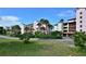 Landscaped grounds showcasing the condominium building at 731 Marina Point Dr # 7310, Daytona Beach, FL 32114