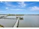 Expansive view of the waterway, docks, and boats from the building at 731 Marina Point Dr # 7310, Daytona Beach, FL 32114