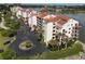 Aerial view of condo building and parking area at 731 Marina Point Dr # 7310, Daytona Beach, FL 32114