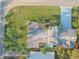 Directly above view of home, pool, and yard at 501 S Peninsula Ave, New Smyrna Beach, FL 32169